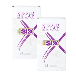 کاندوم سیکس مدل Ribbed Delay-N دو بسته 12 عددی