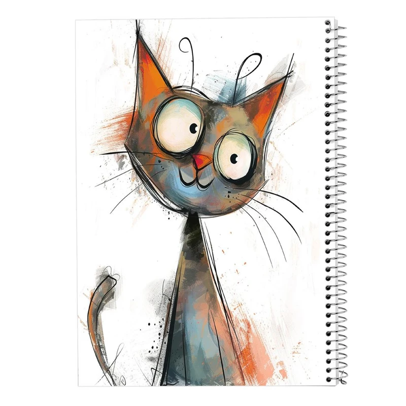 دفتر ژورنال نویسی 50 برگ مدوپد مدل نقطه ای طرح موجودات فانتزی کد DF17034