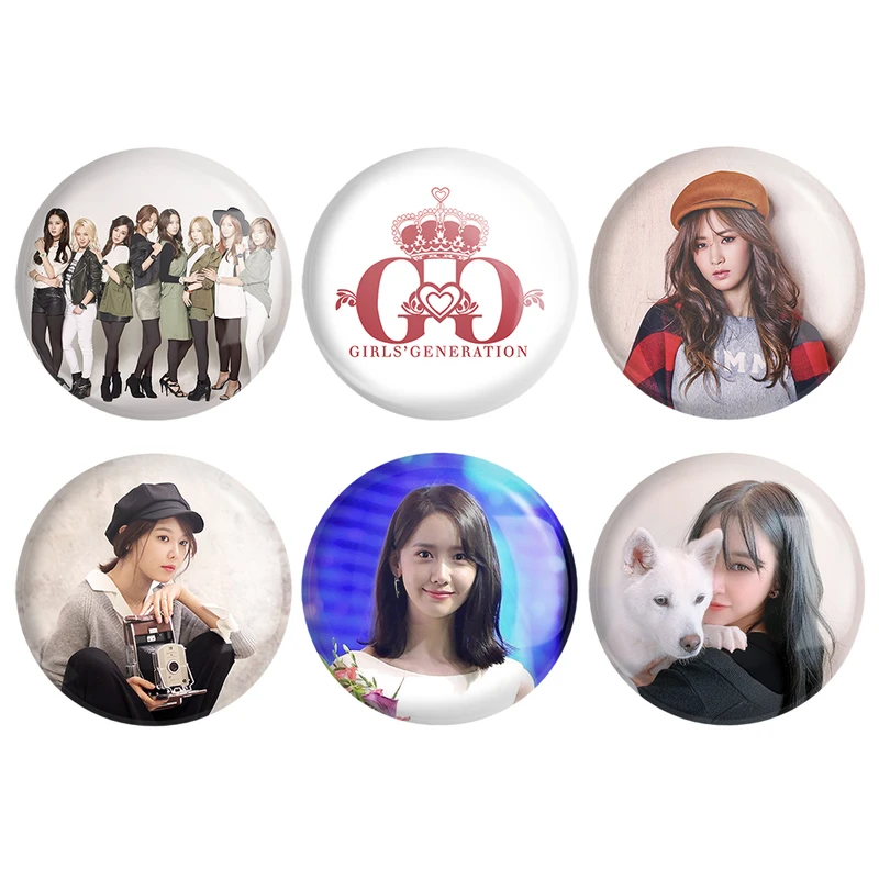 مگنت خندالو طرح گروه گرلز جنریشن Girls Generation کد 584A مجموعه 6 عددی