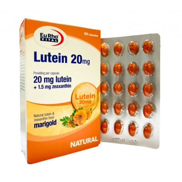 کپسول لوتئین 20 یوروویتال بسته 60 عددی