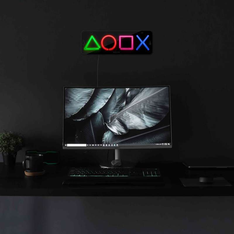 چراغ دیواری نئون دیزاین مدل Ps-Keys-BL_MLC