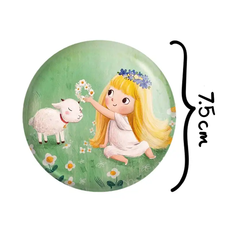 آینه جیبی خندالو مدل دخترانه فانتزی کد 25744