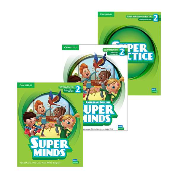 کتاب Super Minds 2 Second Edition و Super Practice 2 اثر جمعی از نویسندگان انتشارات دانشگاه کمبریج 3 جلدی کتاب Super Minds 2 Second Edition و Super Practice 2 اثر جمعی از نویسندگان انتشارات دانشگاه کمبریج 3 جلدی
