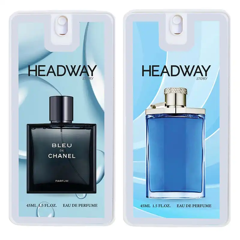 عطر جیبی مردانه هدوی استوری مدل بلو شنل و دانهیل دیزایر بلو حجم 45 میلی لیتر مجموعه 2 عددی