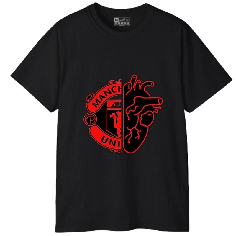 تی‌شرت آستین کوتاه مردانه پاد آفرین مدل فوتبالی منچستریونایتد کد 430