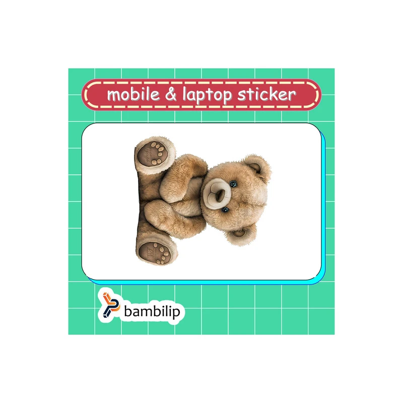 استیکر بامبیلیپ مدل کارت عابر طرح خرس مودب نسکافه ای کد 8813547