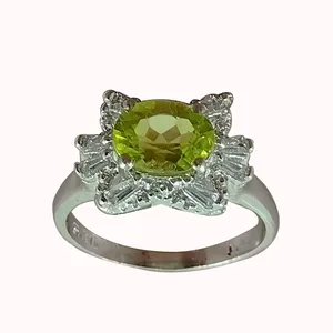 انگشتر نقره زنانه سلین کالا مدل زبرجد کد MPS-9