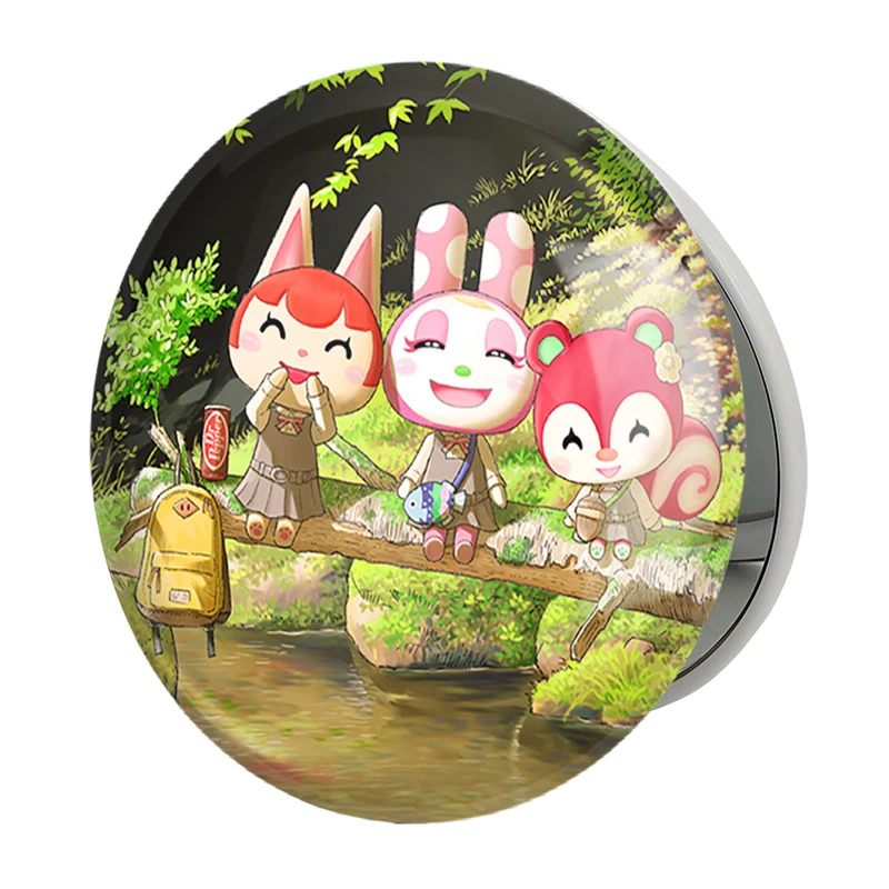 آینه جیبی خندالو طرح بازی انیمال کراسینگ (Animal Crossing) مدل تاشو کد 32687