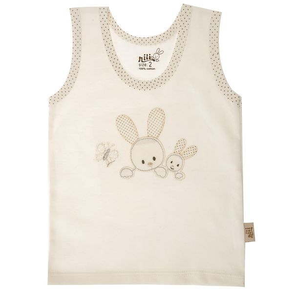 رکابی نوزادی نیلی مدل Rabbit Cream رکابی نوزادی نیلی مدل Rabbit Cream