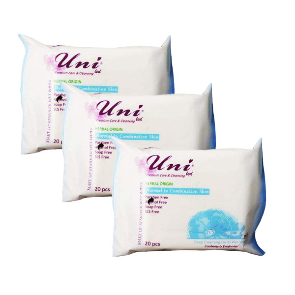 دستمال مرطوب یونی لد کد 260 مجموعه 3 عددی