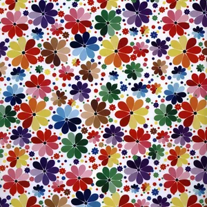 کاغذ کادو طرح گل های  رنگی بسته 5 عددی