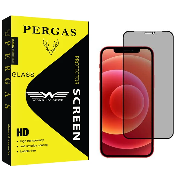 محافظ صفحه نمایش حریم شخصی وایلی نایس مدل Pergas مناسب برای گوشی موبایل اپل iPhone 12 Pro Max