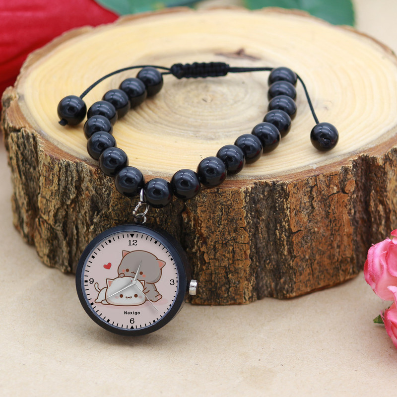 ساعت مچی عقربه ای ناکسیگو مدل گربه ملوس کد BF12537 ساعت مچی عقربه ای ناکسیگو مدل گربه ملوس کد BF12537