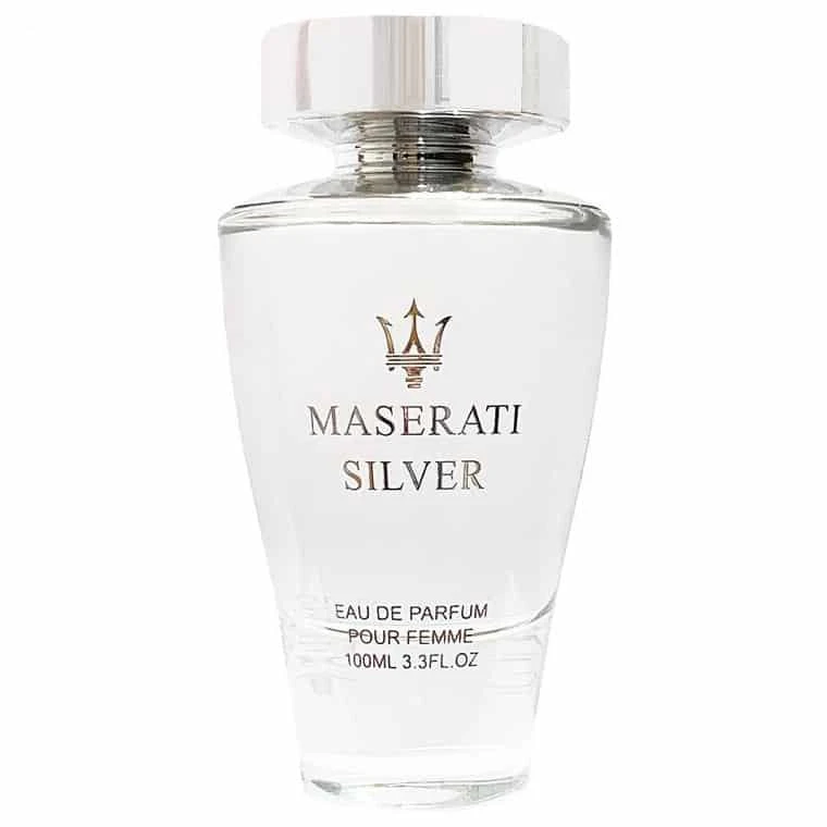 ادوپرفیوم زنانه ابنر مدل MASERATI SILVER  با رایحه خنک حجم 100 میلی‌لیتر