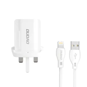 شارژر دیواری دودا مدل A2UK-L به همراه کابل تبدیل لایتنینگ