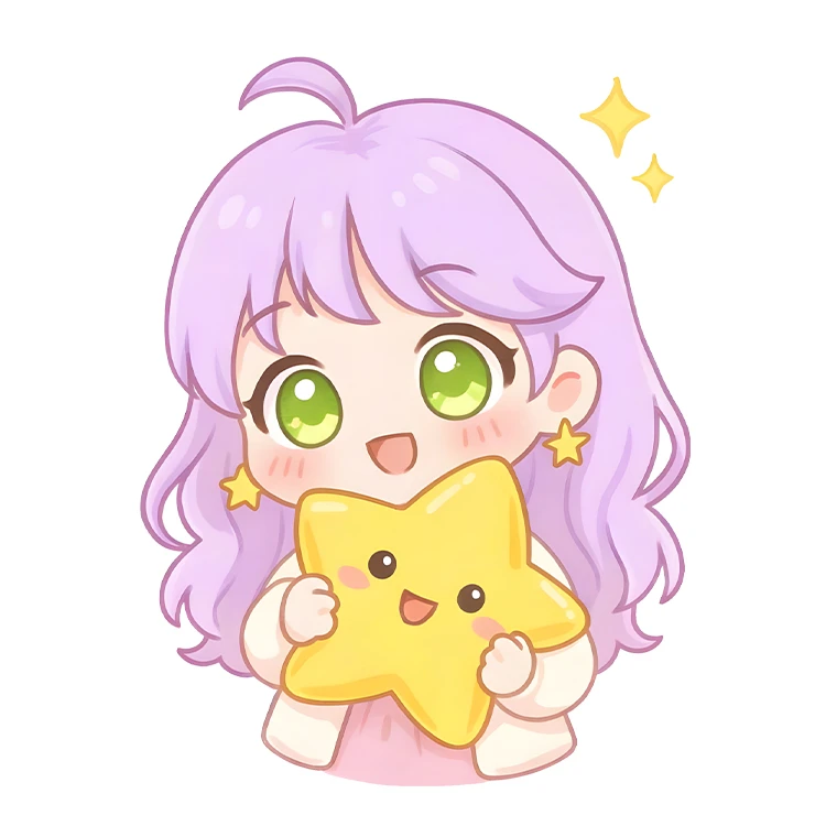 استیکر پارچه و لباس پاد آفرین مدل کارتونی کیوت فانتزی دخترانه کد S5298