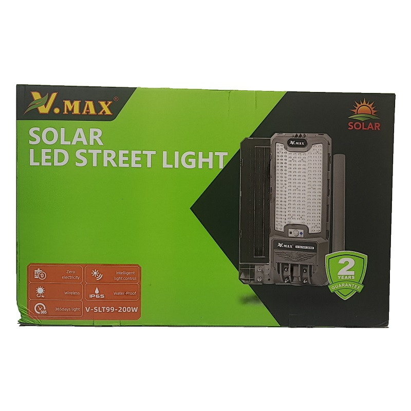 چراغ خیابانی خورشیدی 200 وات ویمکس مدل IR-V82200 (V-SLT99-200-W) چراغ خیابانی خورشیدی 200 وات ویمکس مدل IR-V82200 (V-SLT99-200-W)