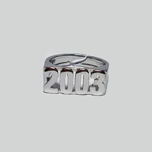 انگشتر دخترانه مدل 2003 رنگ نقره ای