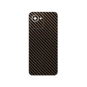 MAHOOT Glossy-Brown-Fiber Cover Sticker for Realme C30s