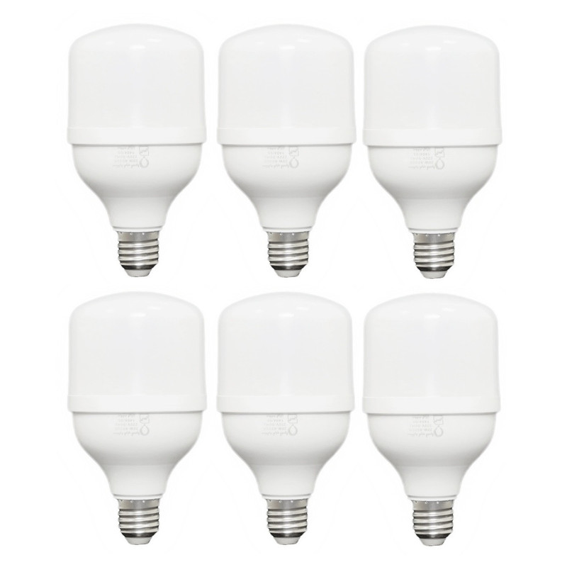 امپ ال ای دی 20 وات دونور مدل استوانه پایه E27 مجموعه 6 عددی