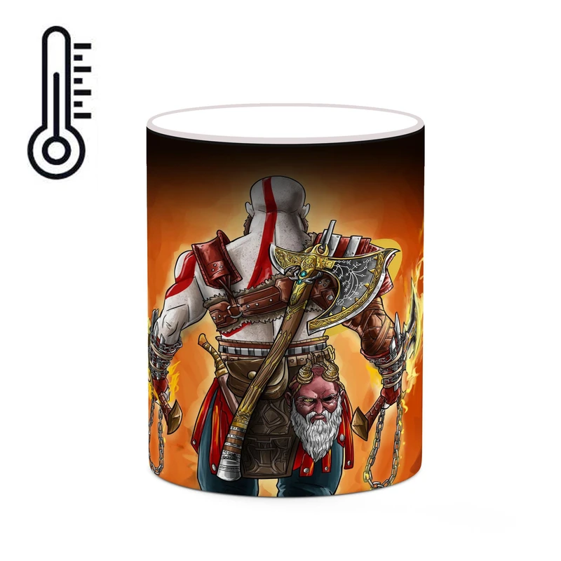 ماگ حرارتی کاکتی طرح گاد آف وار God Of War مدل mgh40859