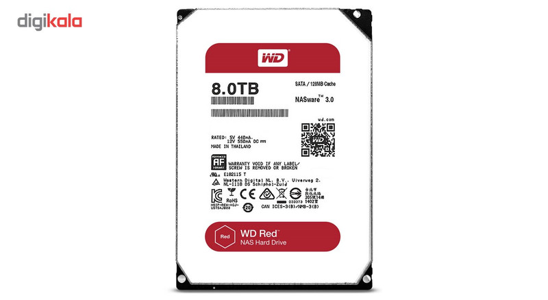 هارددیسک اینترنال وسترن دیجیتال مدل WD80EFZX - هشت ترابایت