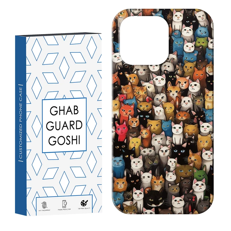 کاور قاب گارد گوشی طرح گربه کد Dimo-293 مناسب برای گوشی موبایل اپل IPHONE 16 PRO   