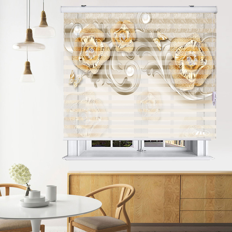 پرده زبرا زیو مدل 3D-1169 سایز 100x200 سانتی متر