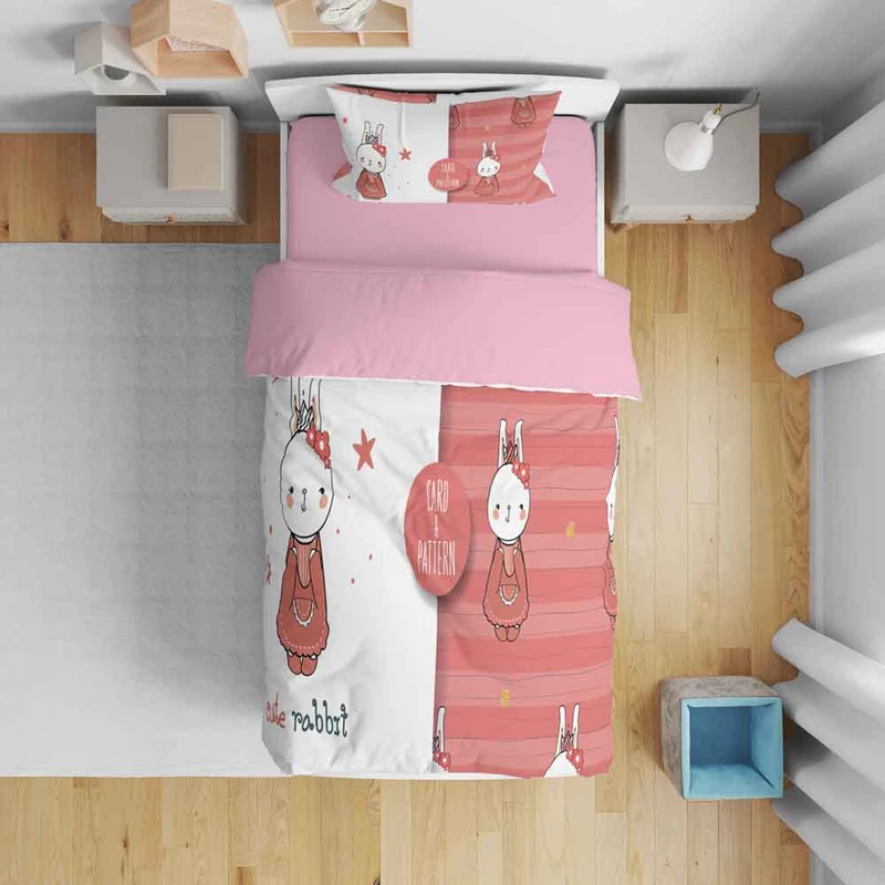 سرویس روتختی نوپه هوم مدل خرگوش کد T5890 تک نفره 5 تکه