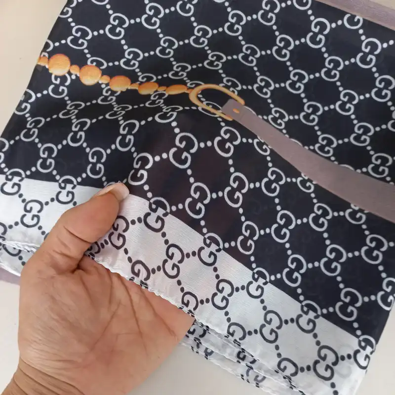 روسری زنانه  مدل ابریشم مجلسی مهمانی کمربندی کد 52