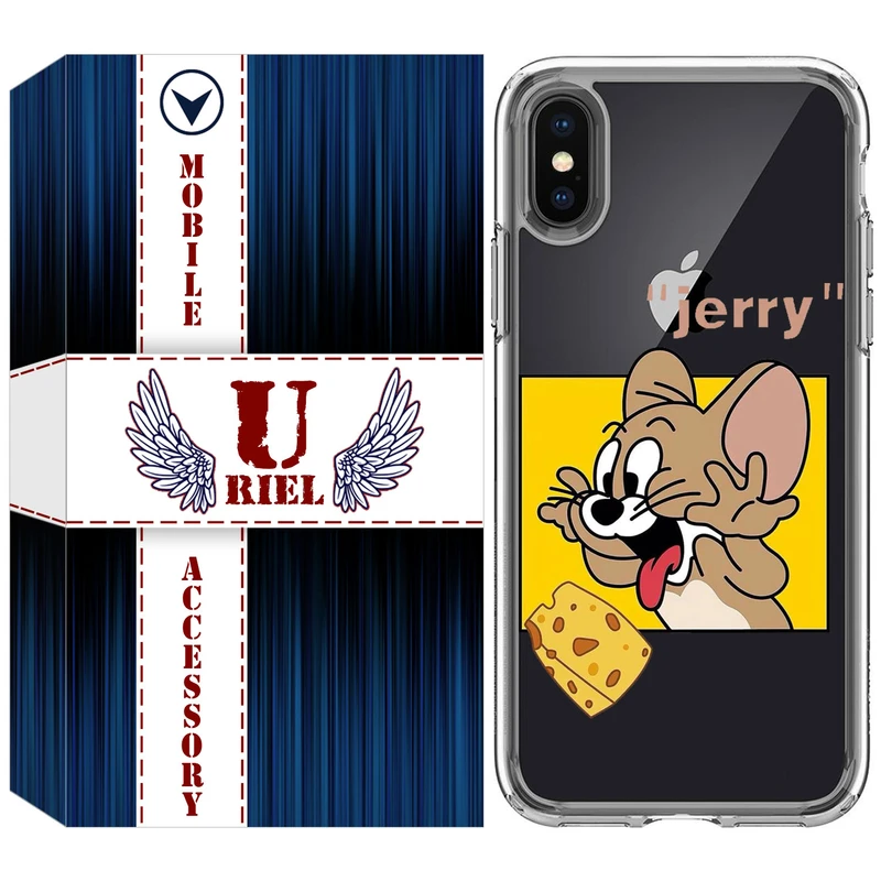 کاور یوریل مدل Clear کد 11 طرح جری مناسب برای گوشی موبایل اپل iPhone X / iPhone XS