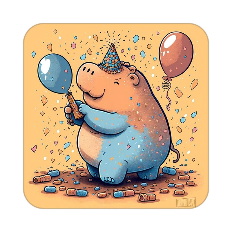 زیر لیوانی کاکتی طرح حیوانات کارتونی مدل mp27823