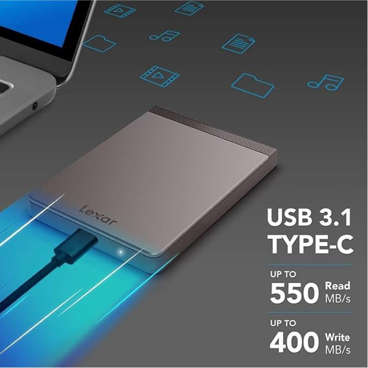 اس اس دی اکسترنال لکسار مدل SL200 ظرفیت 512 گیگابایت