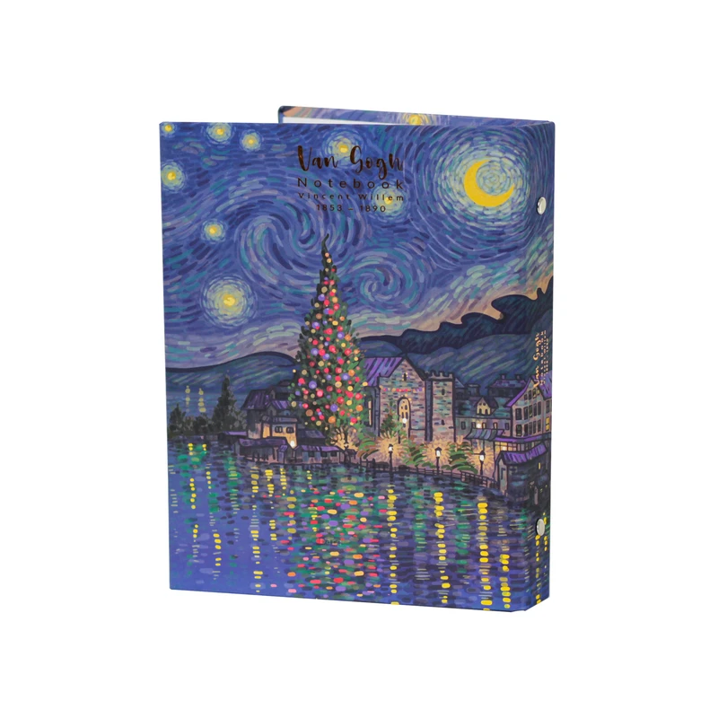 دفتر کلاسوری 100 برگ طرح ونگوگ کد VR20-07