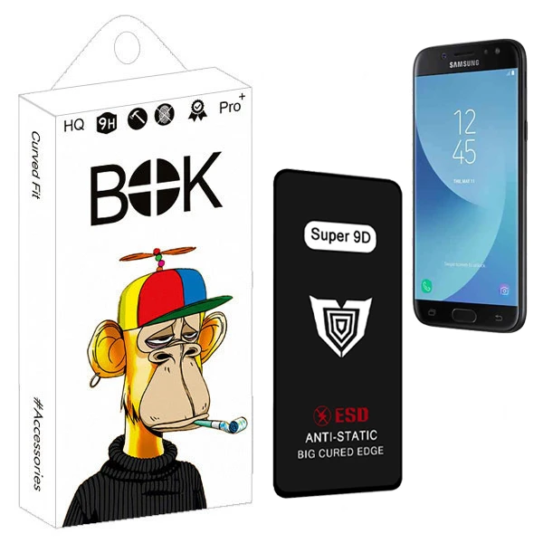 محافظ صفحه نمایش بوک مدل Super 9D Touch مناسب برای گوشی موبایل سامسونگ galaxy J5 Pro / J530