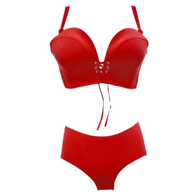 ست شورت و سوتین زنانه مدل اسفنجی بند کفشی 04