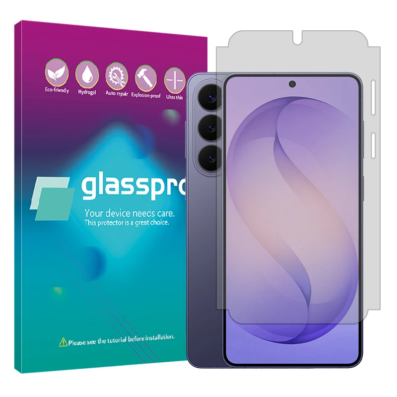 محافظ صفحه نمایش شفاف گلس پرو مدل هیدروژلی مناسب برای گوشی موبایل سامسونگ Galaxy S26