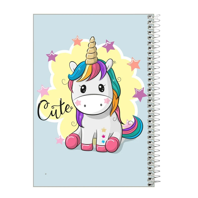 دفتر زبان 60 برگ طرح یونیکورن z332