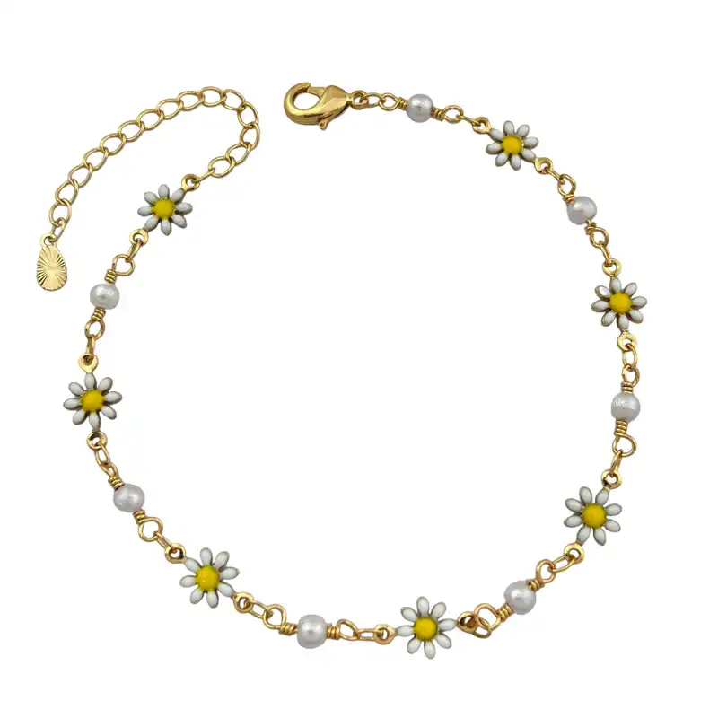 پابند زنانه وای اس ایکس مدل گل کد A4511