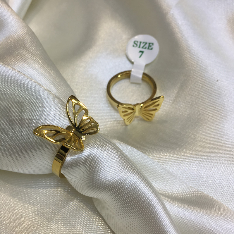 انگشتر دخترانه مدل پروانه 4