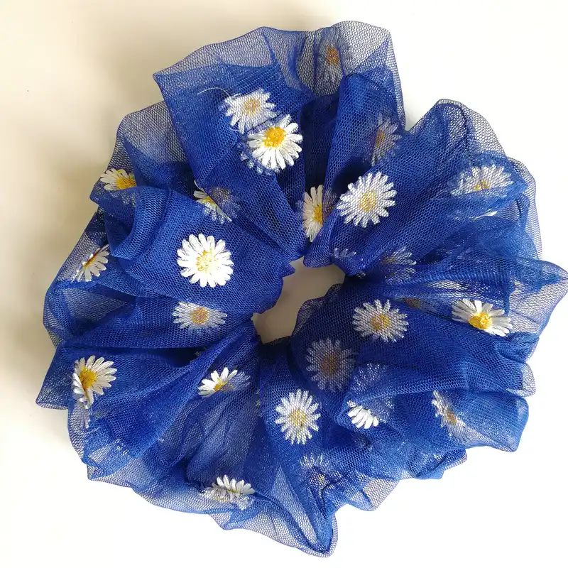 کش مو زنانه مدل گلدار بابونه