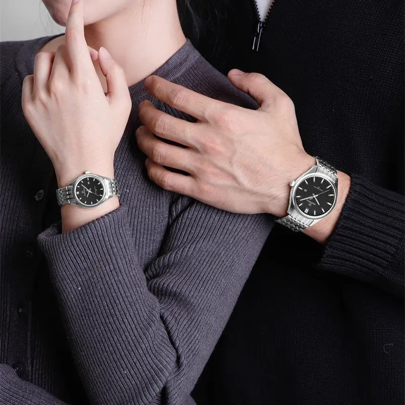 ست ساعت مچی عقربه ای  زنانه و مردانه نیوی فورس مدل 8039SSB