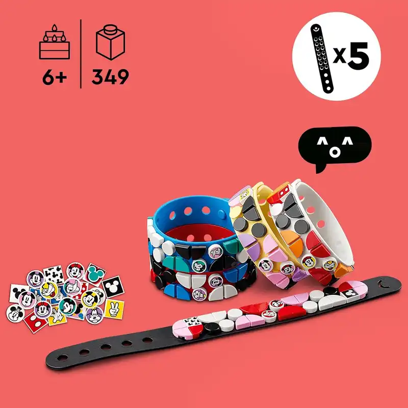 لگو سری Dots مدل Mickey & Friends Bracelets Mega Pack کد 41947