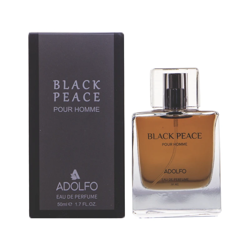 ادو پرفیوم مردانه آدولفو مدل black peace حجم 50 میلی لیتر