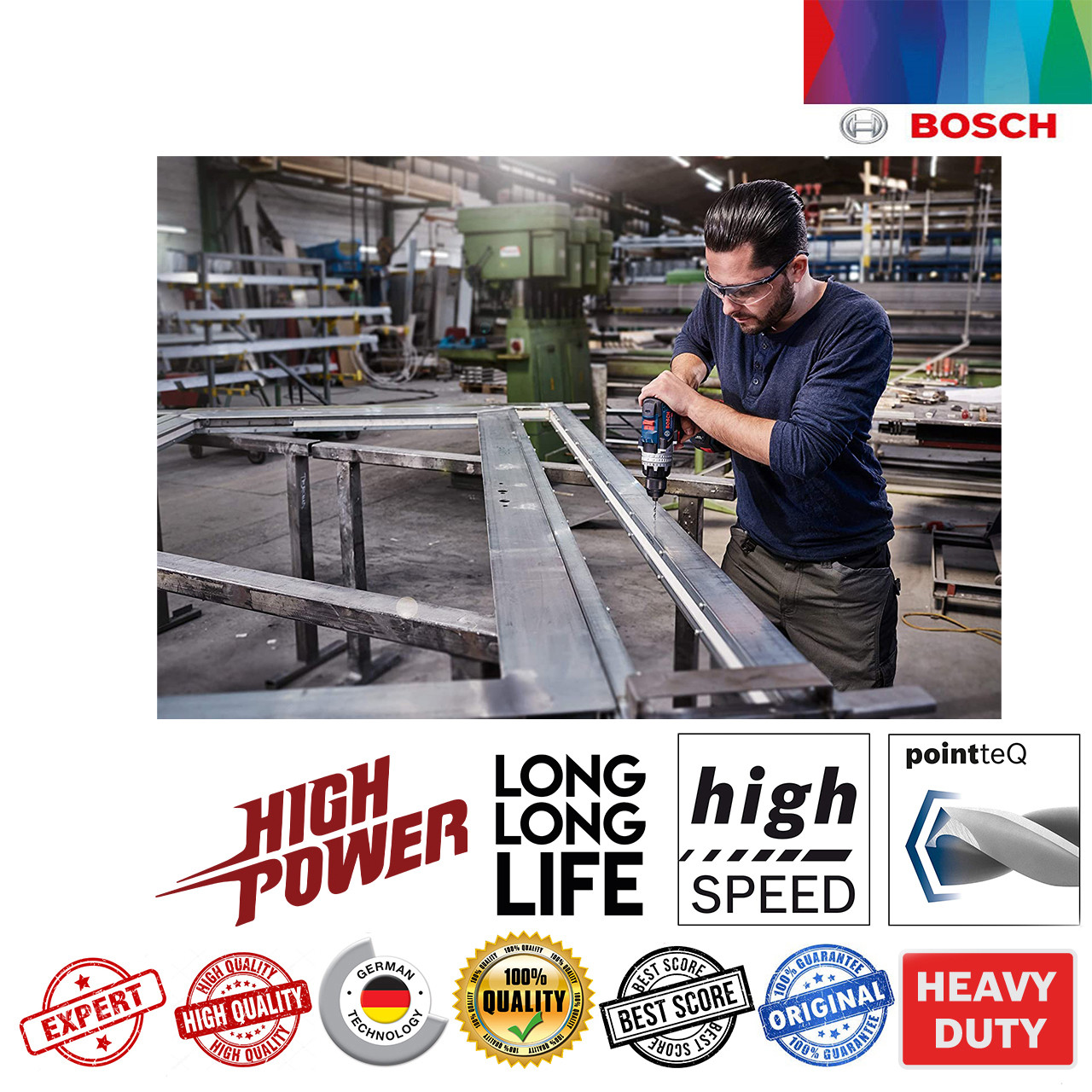 مته فلز بوش مدل Point teq سایز 2 میلی متر