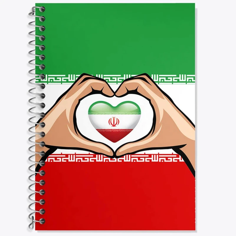 دفتر لغت 50 برگ خندالو مدل پرچم ایران کد 23936