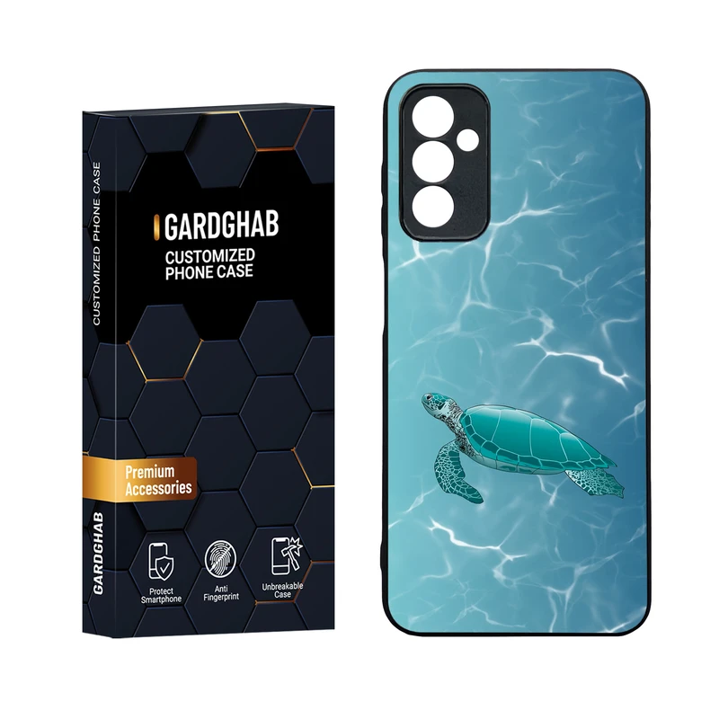 کاور گارد قاب مدل دورژله ای پشت گلس منظره و طبیعت مناسب برای گوشی موبایل سامسونگ Galaxy M13 4G