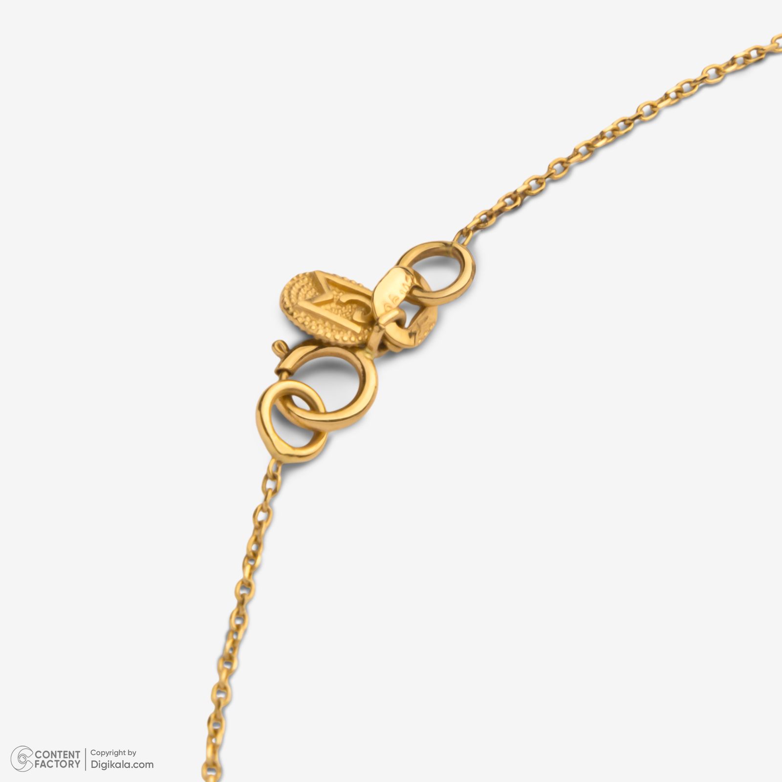 گردنبند طلا 18 عیار زنانه با زنجیر حلقه‌ای (فلامینگو) وی گالری مدل پروانه کد NB6536 -  - 4