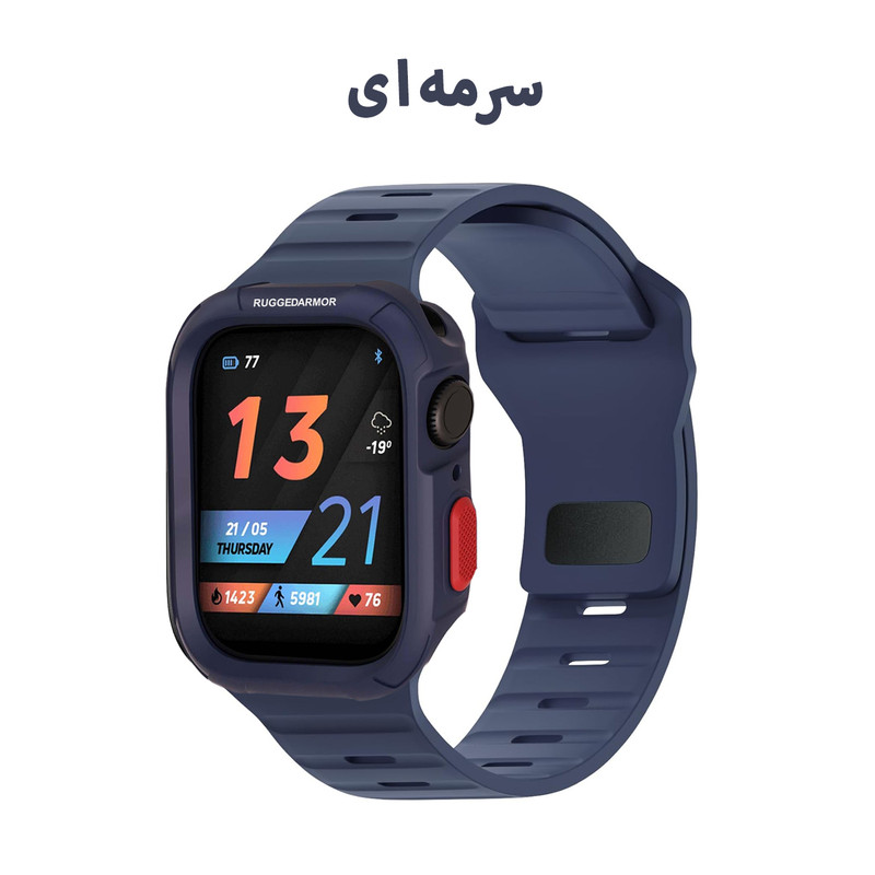 بند زیرو مدل SPG Rugged ZR مناسب برای اپل واچ سری 4/5/6/Se سایز 40 میلی متری به همراه کاور