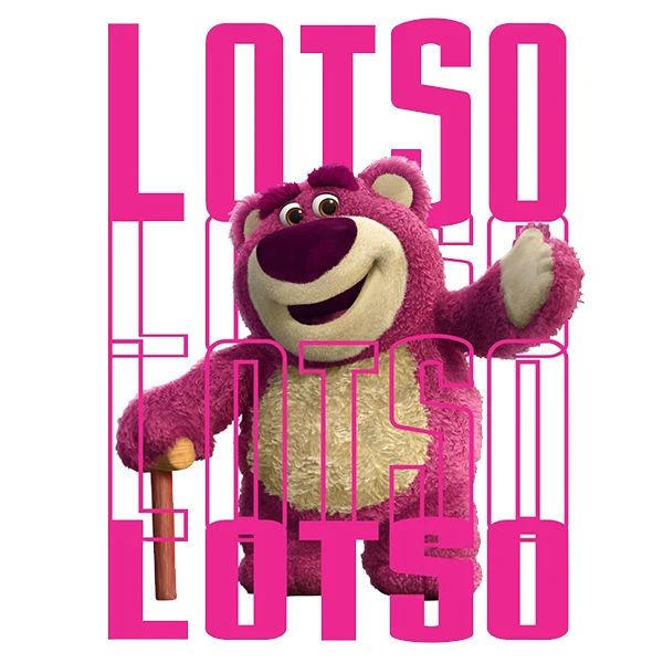 استیکر پارچه و لباس پاد آفرین طرح کارتونی لوتسو کد 1760